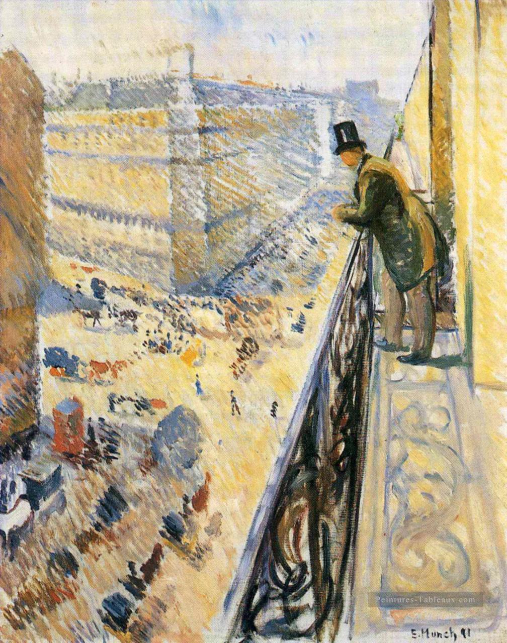 rue lafayette 1891 Edvard Munch Peintures à l'huile
